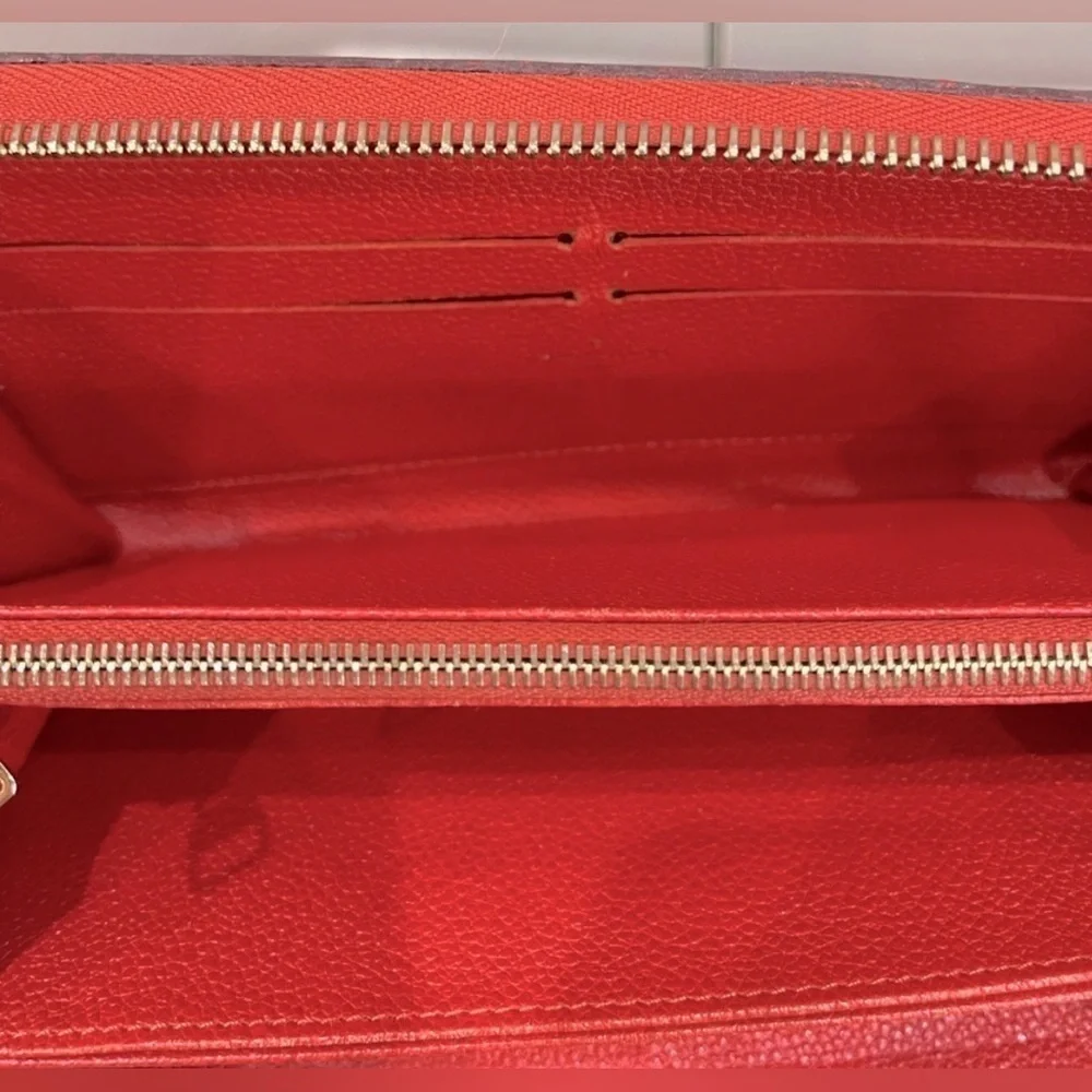 Louis Vuitton Monogram Empreinte Leather Zip Long Wallet